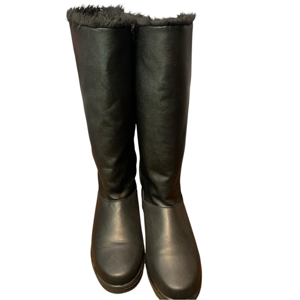 TOE WARMERS Glacier Faux Fur Lined‎ Side Zip Boots T97817 - Size 9.5N